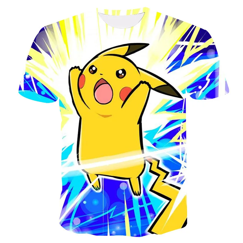 Pokemon Cartoon Casual Short Sleeve T-Shirt Pokemon Cartoon Casual Short Sleeve T-Shirt