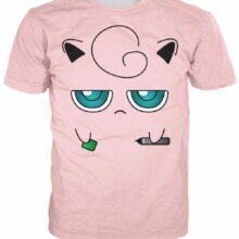 Anime Jigglypuff Face Casual T-Shirt Anime Jigglypuff Face Casual T-Shirt