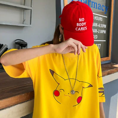 Pikachu Cartoon Print Casual T-Shirt Pikachu Cartoon Print Casual T-Shirt