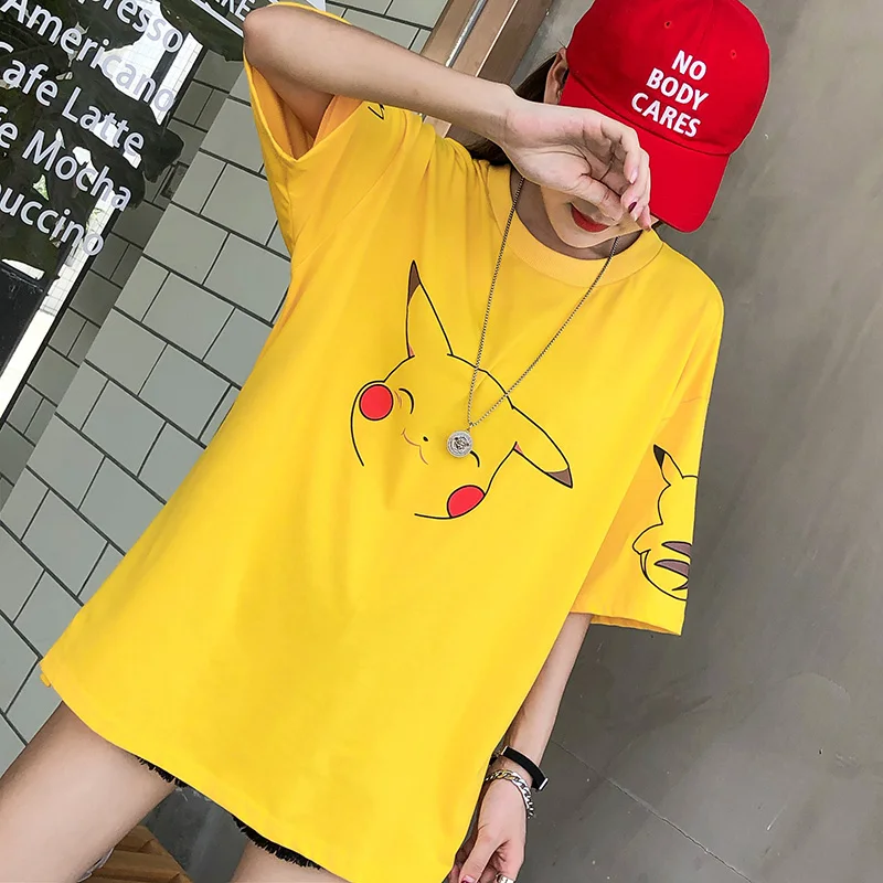 Pikachu Cartoon Print Casual T-Shirt Pikachu Cartoon Print Casual T-Shirt