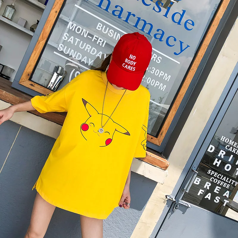 Pikachu Cartoon Print Casual T-Shirt Pikachu Cartoon Print Casual T-Shirt