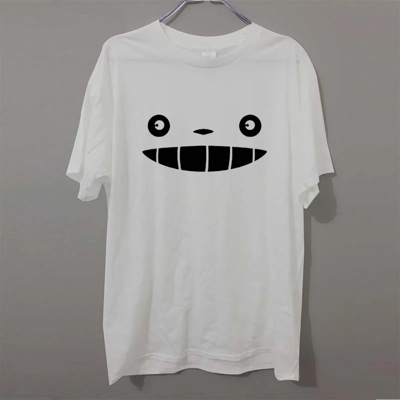 My Neighbor Totoro Anime Face Print Casual T-Shirt