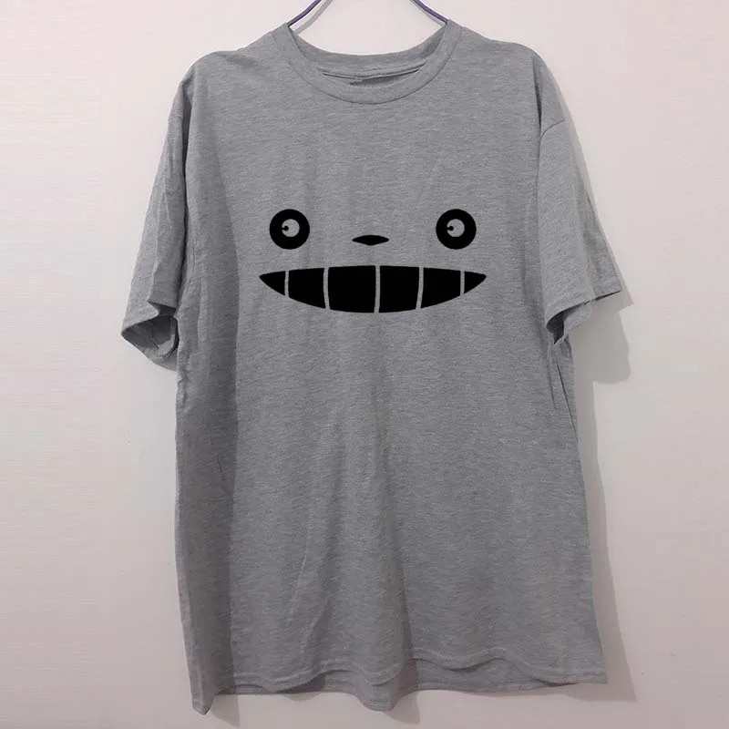 My Neighbor Totoro Anime Face Print Casual T-Shirt