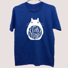 My Neighbor Totoro Anime Face Print Casual T-Shirt My Neighbor Totoro Anime Face Print Casual T-Shirt