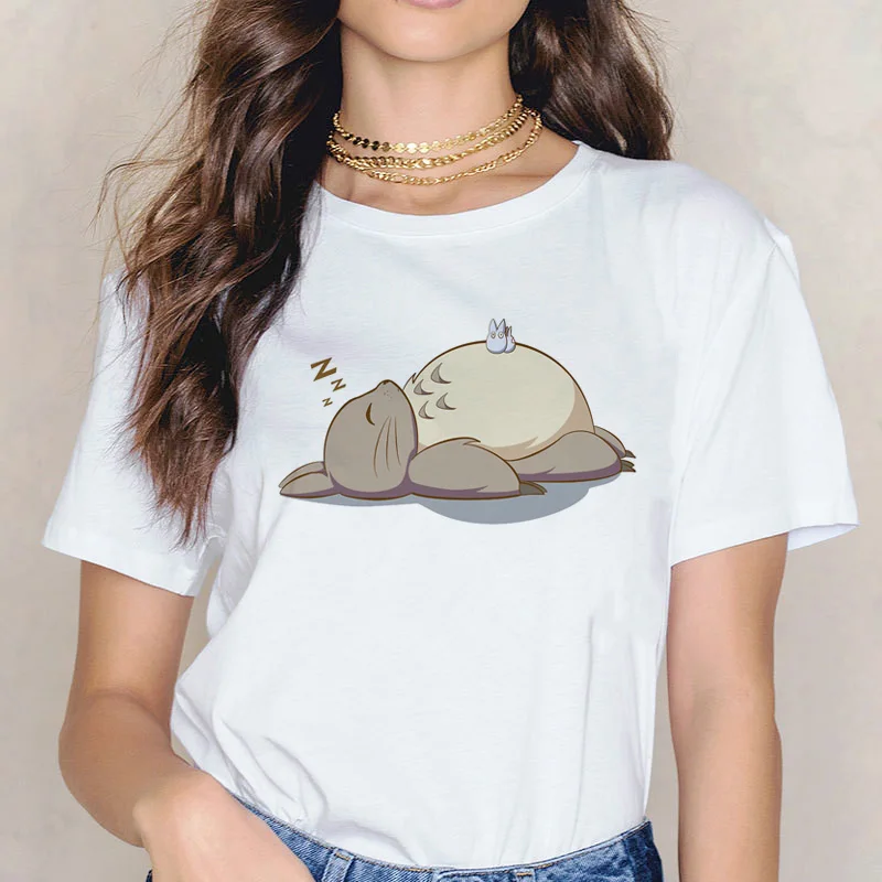 Kawaii Cartoon Totoro Printed T-Shirt