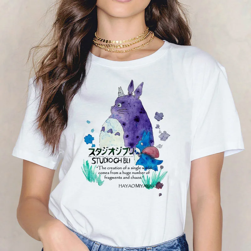 Kawaii Cartoon Totoro Printed T-Shirt