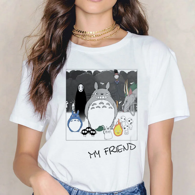 Kawaii Cartoon Totoro Printed T-Shirt