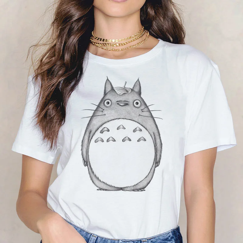 Kawaii Cartoon Totoro Printed T-Shirt