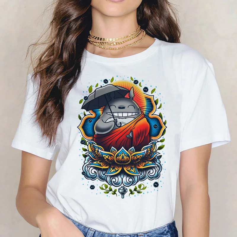 Kawaii Cartoon Totoro Printed T-Shirt