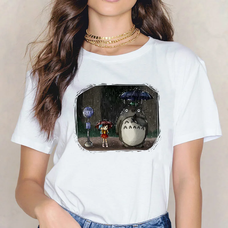 Kawaii Cartoon Totoro Printed T-Shirt