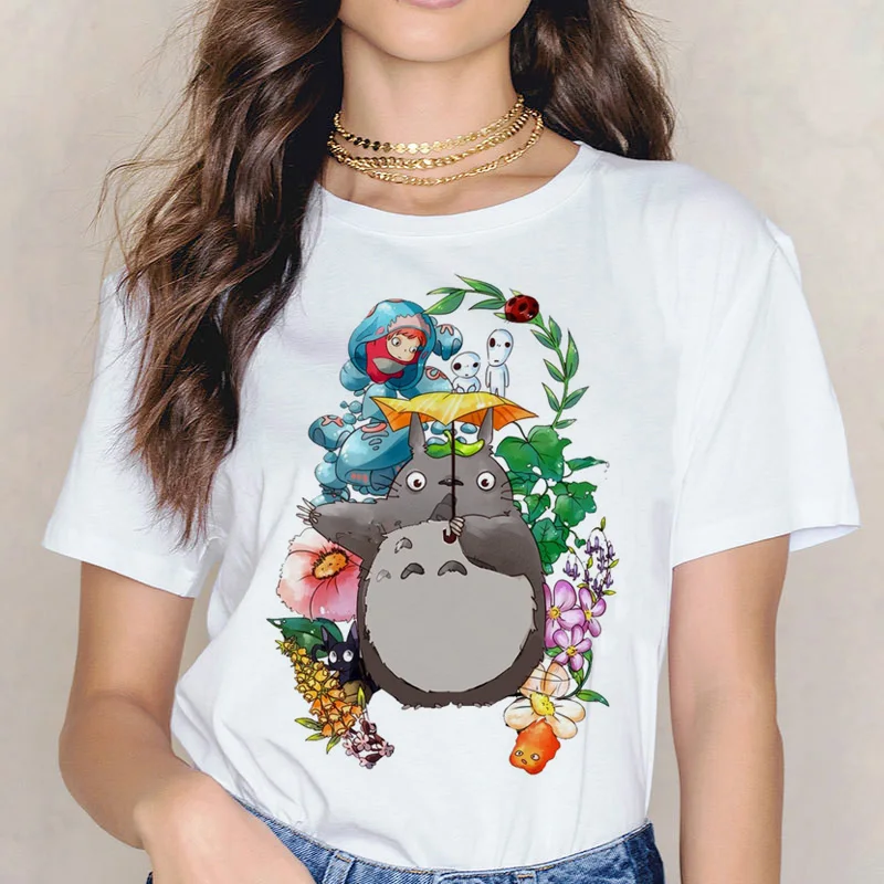 Kawaii Cartoon Totoro Printed T-Shirt