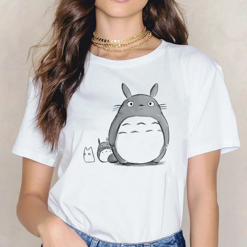 Kawaii Cartoon Totoro Printed T-Shirt
