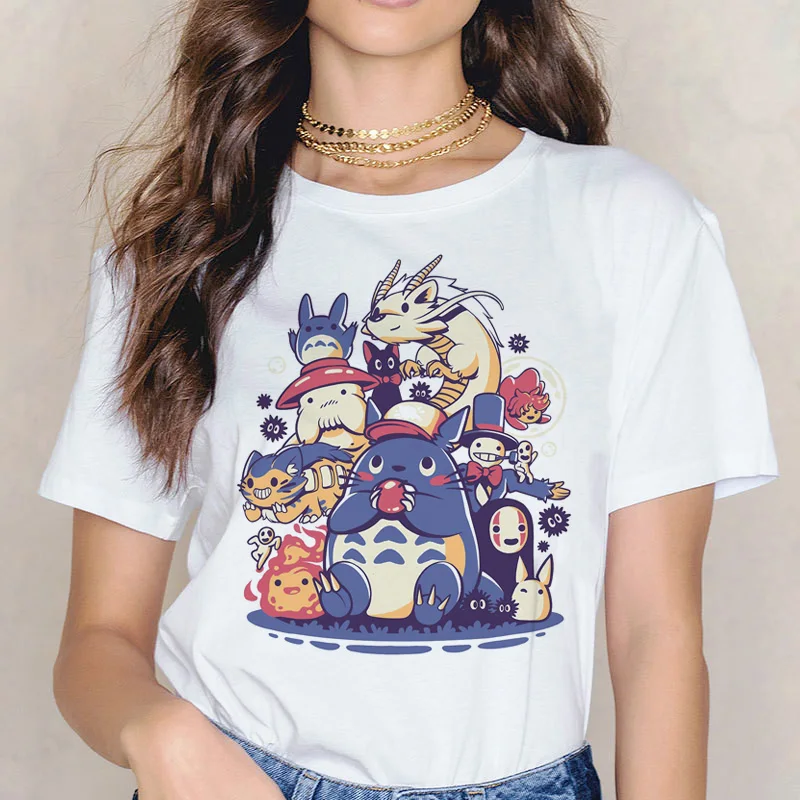 Kawaii Cartoon Totoro Printed T-Shirt