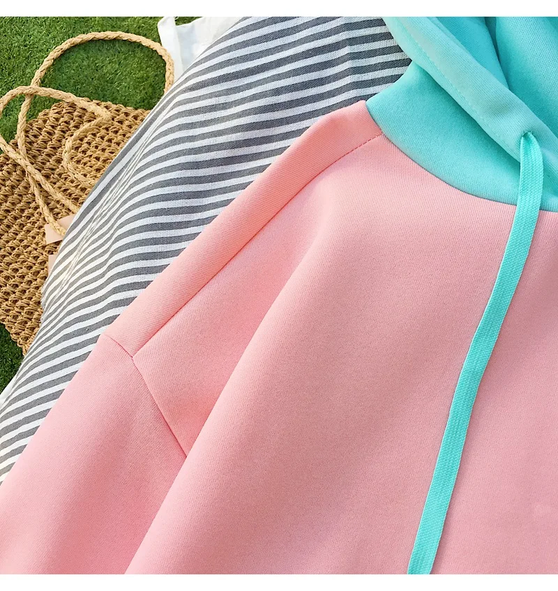 Cat Cartoon Long Sleeve Hoodies Casual Top