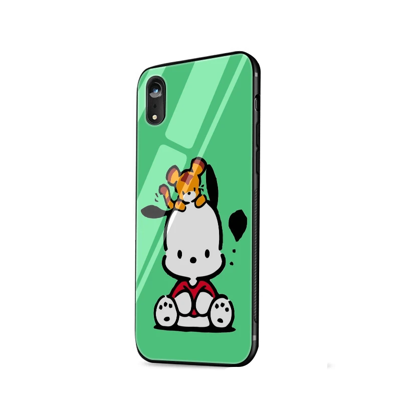 Sanrio Pochacco Mobile Phone Case Glass For iPhone