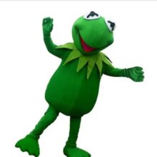 Kermit Frog Cartoon Mascot Costume Kermit Frog Cartoon Mascot Costume
