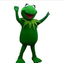 Kermit Frog Cartoon Mascot Costume Kermit Frog Cartoon Mascot Costume
