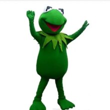 Kermit Frog Cartoon Mascot Costume Kermit Frog Cartoon Mascot Costume