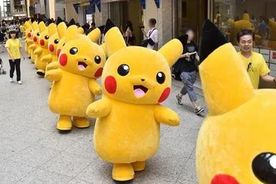 Anime Pikachu Cartoon Mascot Costume