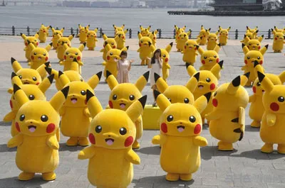 Anime Pikachu Cartoon Mascot Costume