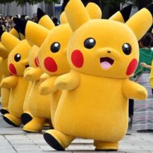 Anime Pikachu Cartoon Mascot Costume Anime Pikachu Cartoon Mascot Costume