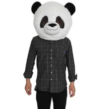 Cartoon Panda Head Mask Mascot Costume Cartoon Panda Head Mask Mascot Costume