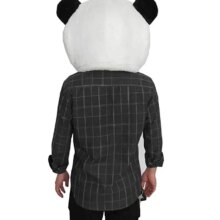 Cartoon Panda Head Mask Mascot Costume Cartoon Panda Head Mask Mascot Costume