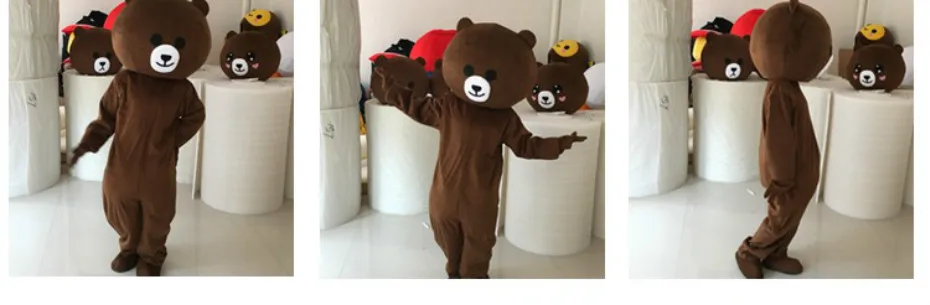 Funny Teddy Bear Mascot Costume Suit
