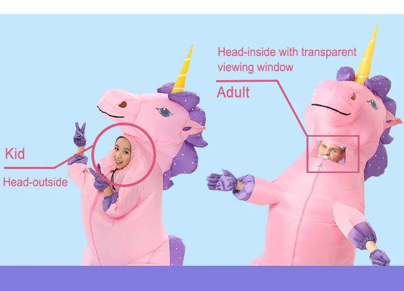 Unicorn Inflatable Kawaii Mascot Costume