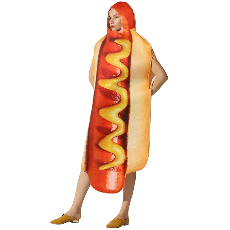 3D Print Food Sausage Hot Dog & One-Piece Pizza Costumes
