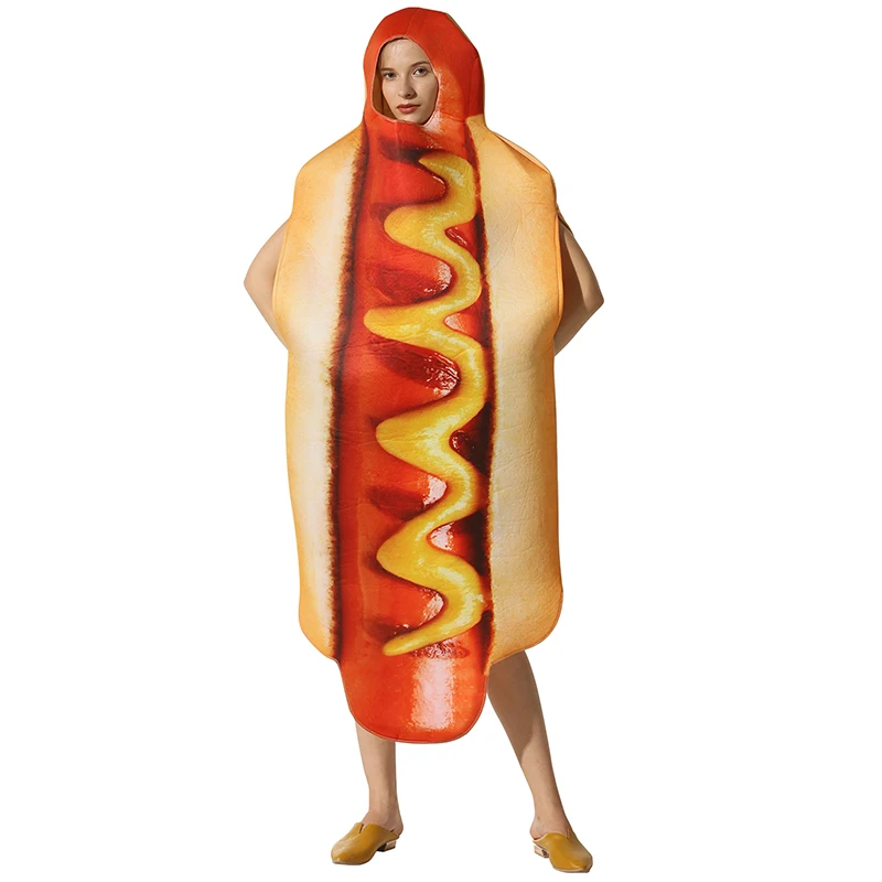 3D Print Food Sausage Hot Dog & One-Piece Pizza Costumes