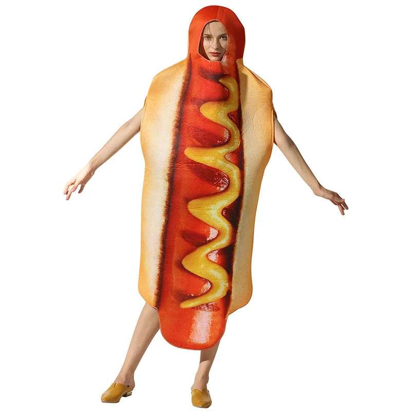 3D Print Food Sausage Hot Dog & One-Piece Pizza Costumes