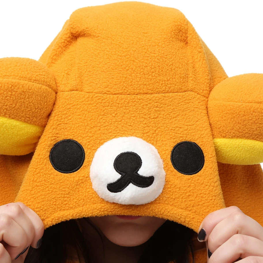 Polar Fleece Kigurumi Onesies Rilakkuma Jumpsuit Costume