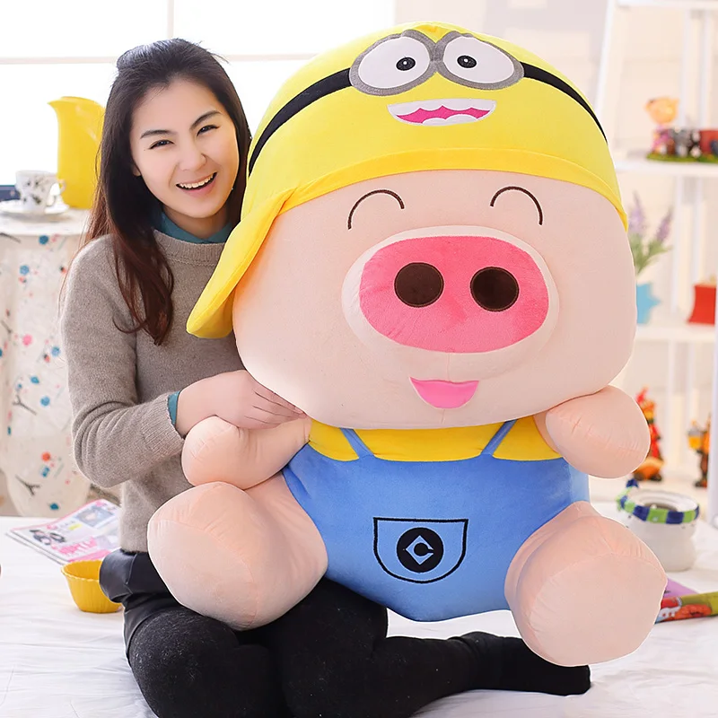 Cartoon Pig Soft Plush Stuffed Big Doll