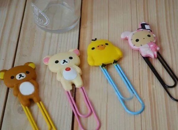 Kawaii Cartoon Bookmark Paper Clip