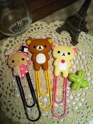 Kawaii Cartoon Bookmark Paper Clip