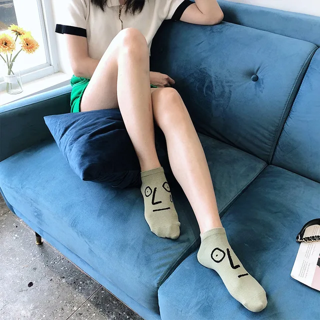 Multicolor Various Expression Smiles Kawaii Socks Multicolor Various Expression Smiles Kawaii Socks
