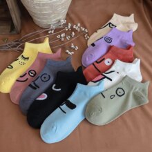 Multicolor Various Expression Smiles Kawaii Socks Multicolor Various Expression Smiles Kawaii Socks