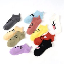Multicolor Various Expression Smiles Kawaii Socks Multicolor Various Expression Smiles Kawaii Socks
