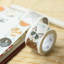 Kawaii Cat Style Scrap Booking Planner Masking Adhesive Tape Kawaii Cat Style Scrap Booking Planner Masking Adhesive Tape