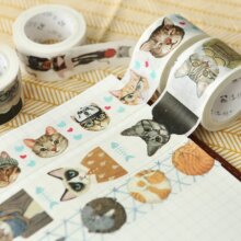 Kawaii Cat Style Scrap Booking Planner Masking Adhesive Tape Kawaii Cat Style Scrap Booking Planner Masking Adhesive Tape