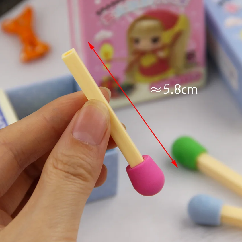 Kawaii Candy Colors Matches Rubber Eraser Kawaii Candy Colors Matches Rubber Eraser