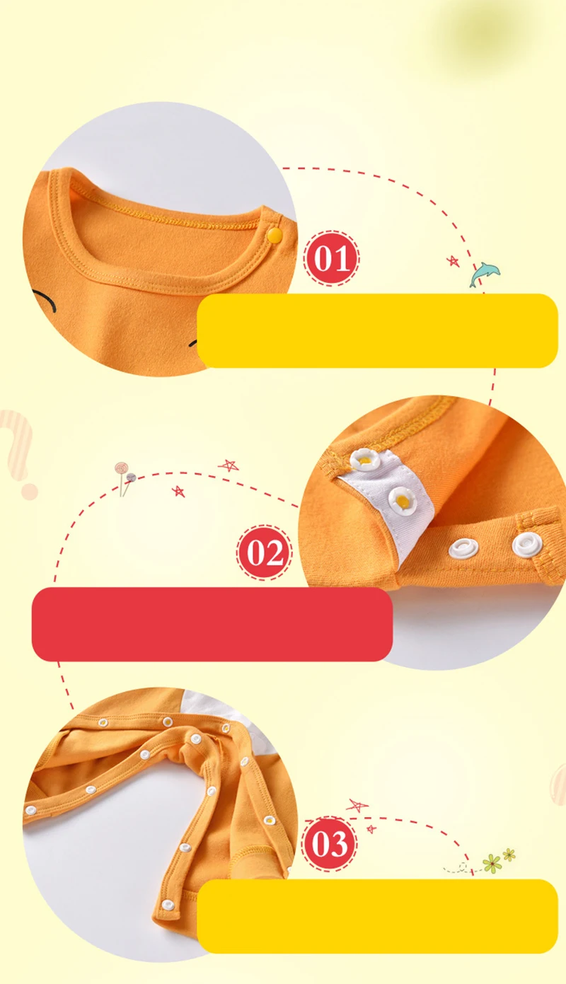 Baby Anime Cartoon Kawaii Cotton Clothes Pajamas