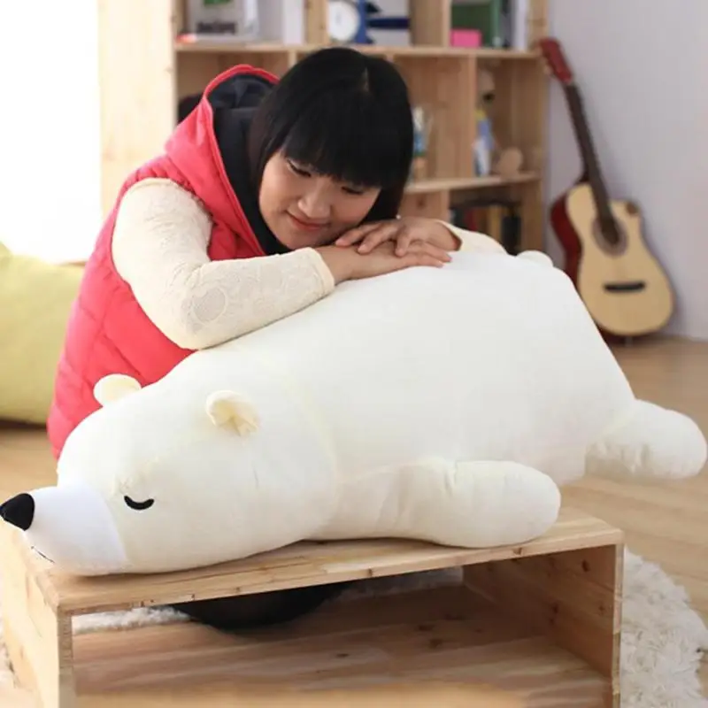 Kawaii Polar Bear Cartoon Stuffed Plush Doll Pillow Kawaii Polar Bear Cartoon Stuffed Plush Doll Pillow