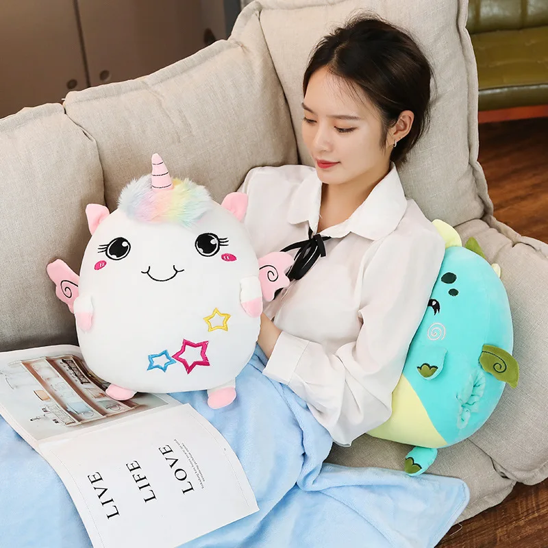 Kawaii Soft Plush Stuffed Cartoon Dolls With Blanket