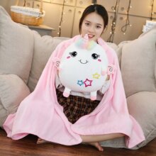 Kawaii Soft Plush Stuffed Cartoon Dolls With Blanket Kawaii Soft Plush Stuffed Cartoon Dolls With Blanket