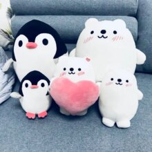 Kawaii Penguin And Polar Bear Doll Plush Soft Toys Kawaii Penguin And Polar Bear Doll Plush Soft Toys