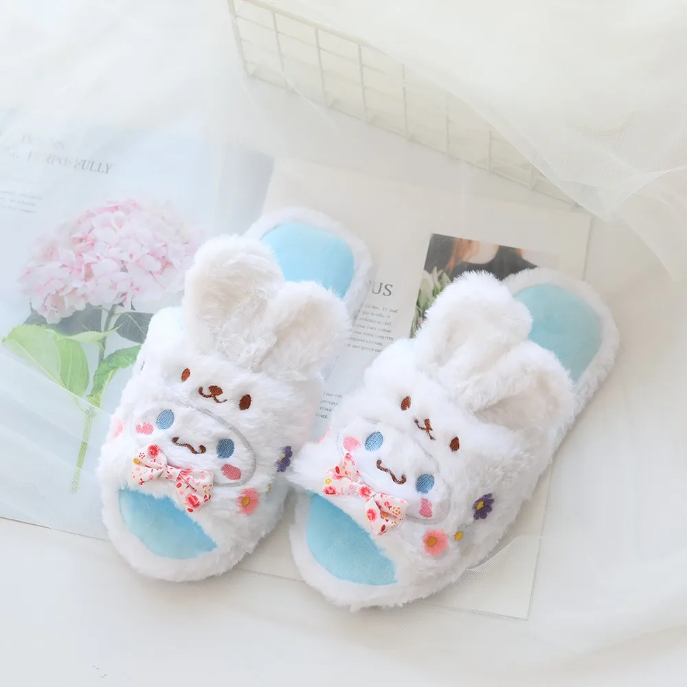 Cartoon Cinnamoroll Kawaii Plush Indoor Slipper