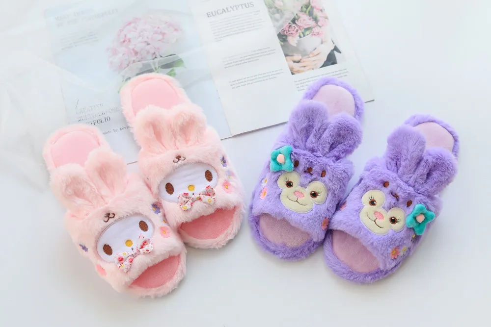 Cartoon Cinnamoroll Kawaii Plush Indoor Slipper