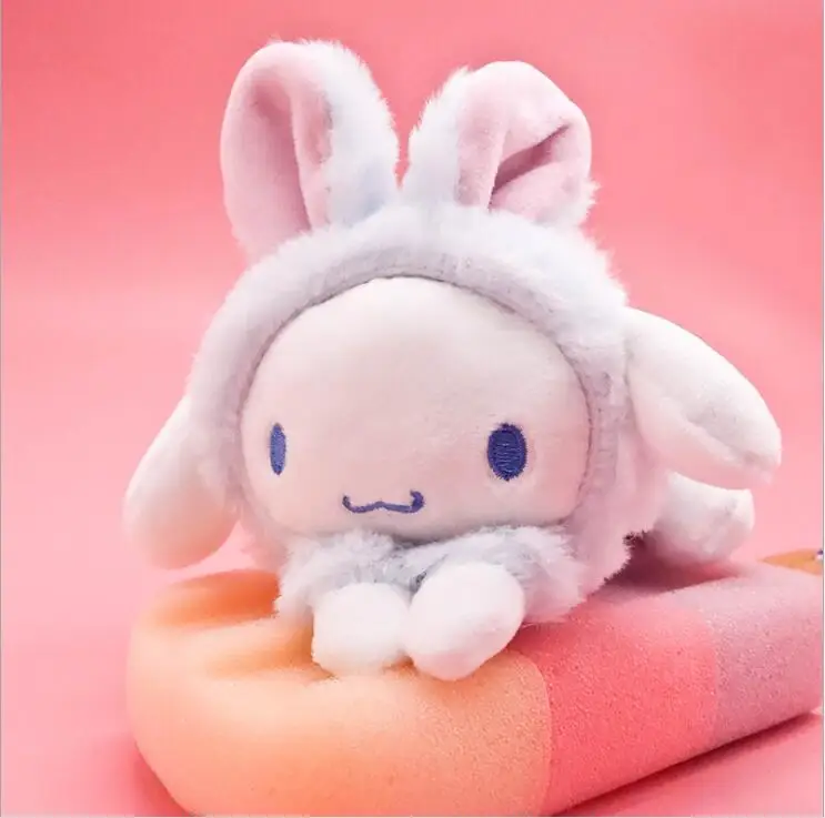 Kawaii Cartoon Cinnamoroll Plush Stuffed Toys With Pendant